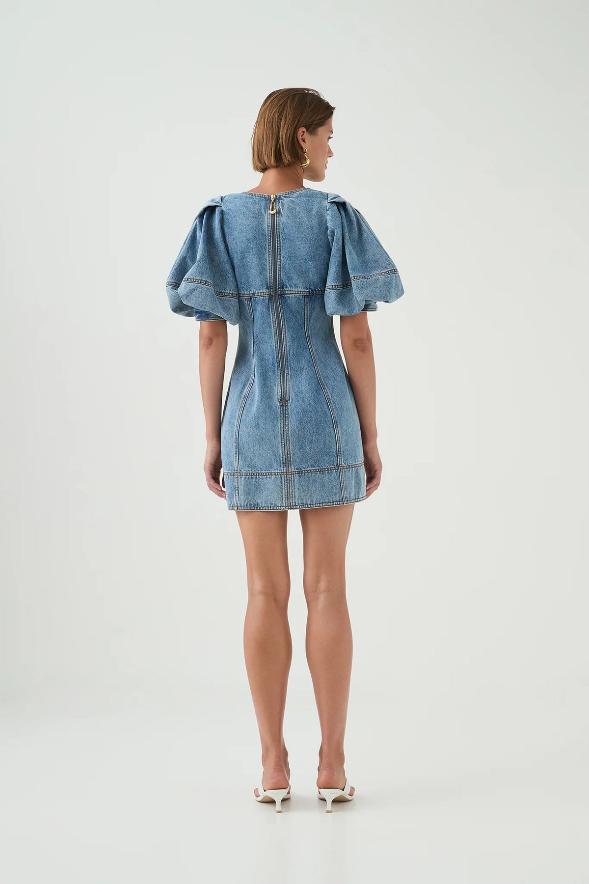 Juno Denim Mini Dress - Coastal Wash