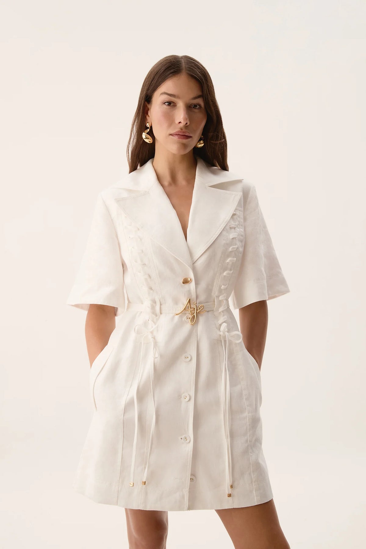 Ana Mini Dress - Ivory