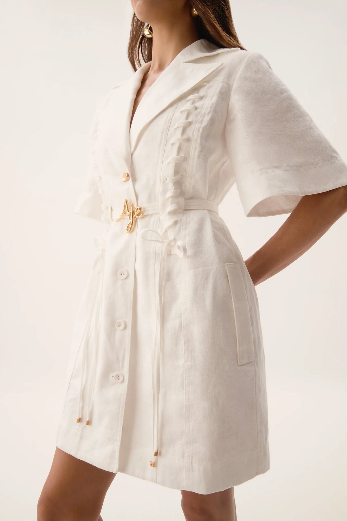 Ana Mini Dress - Ivory