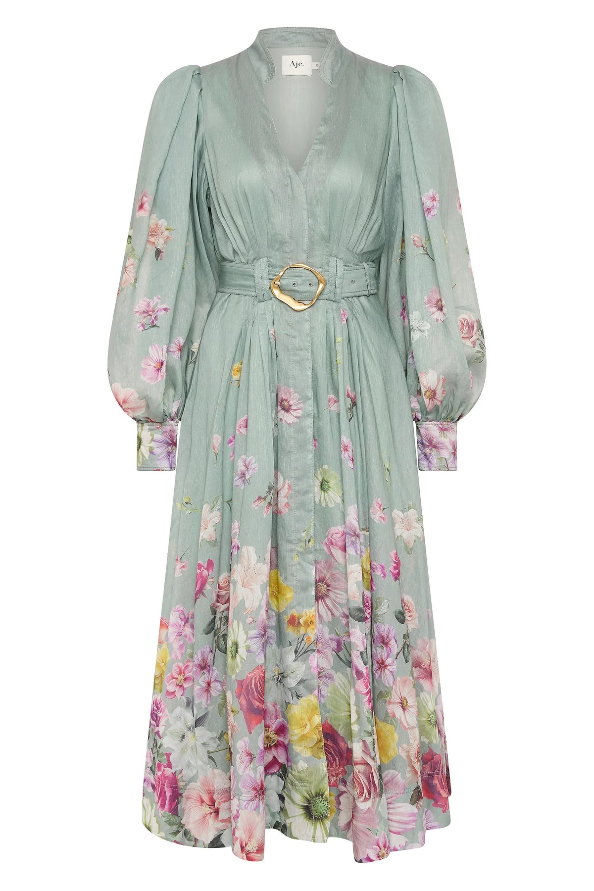 Fleur Skjortklänning - Mist Collage Floral