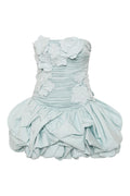 Splendour Mini Dress - Silver Blue