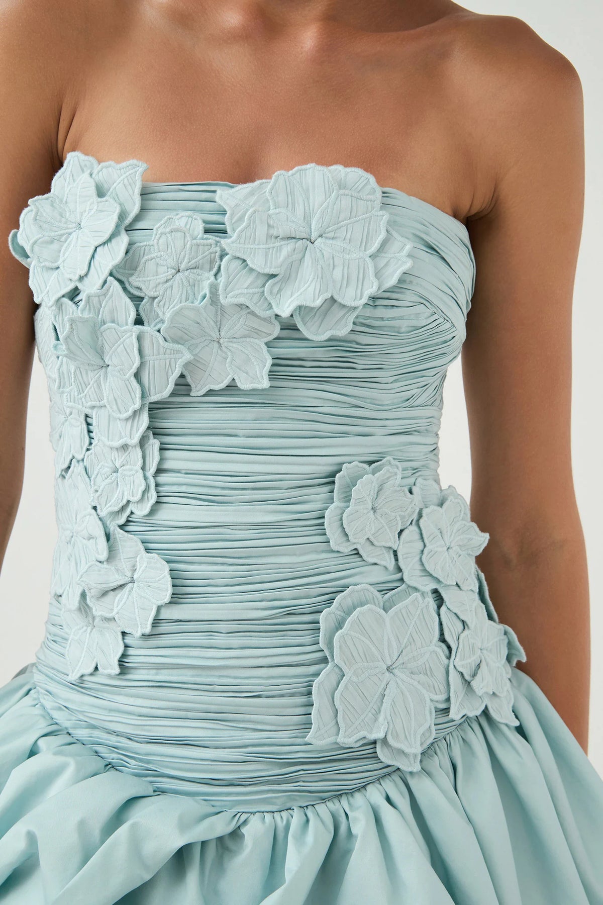 Splendour Mini Dress - Silver Blue
