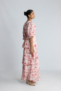 Noorie Blur Print Dress - Röd