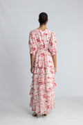 Noorie Blur Print Dress - Röd
