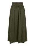 Yara Long Poplin Kjol - Army