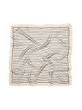 Scallopia Striped Sia Scarf - Birch White