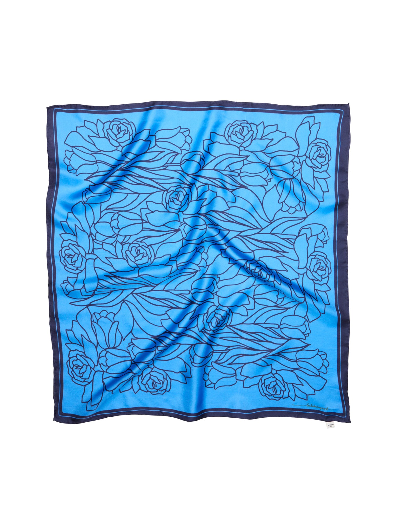 Stencia Tulip Sia Scarf - Azure Blue