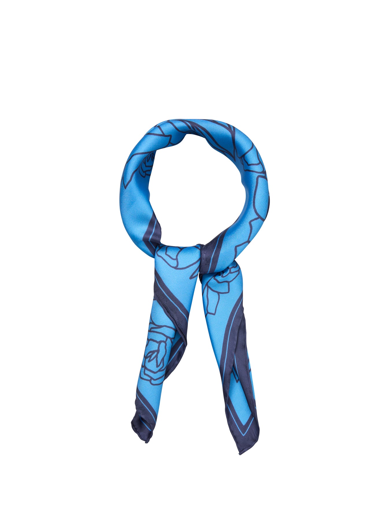 Stencia Tulip Sia Scarf - Azure Blue
