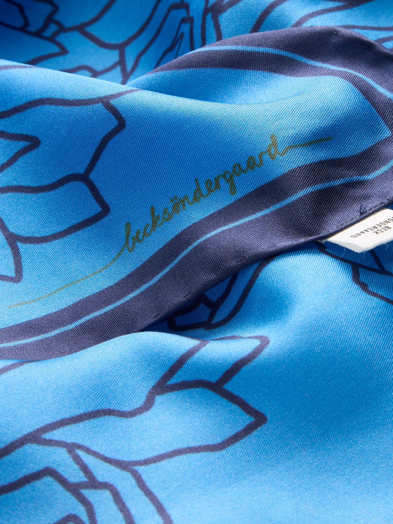 Stencia Tulip Sia Scarf - Azure Blue