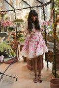 Leoni Silk Blend Mini Dress - Tulip Pink
