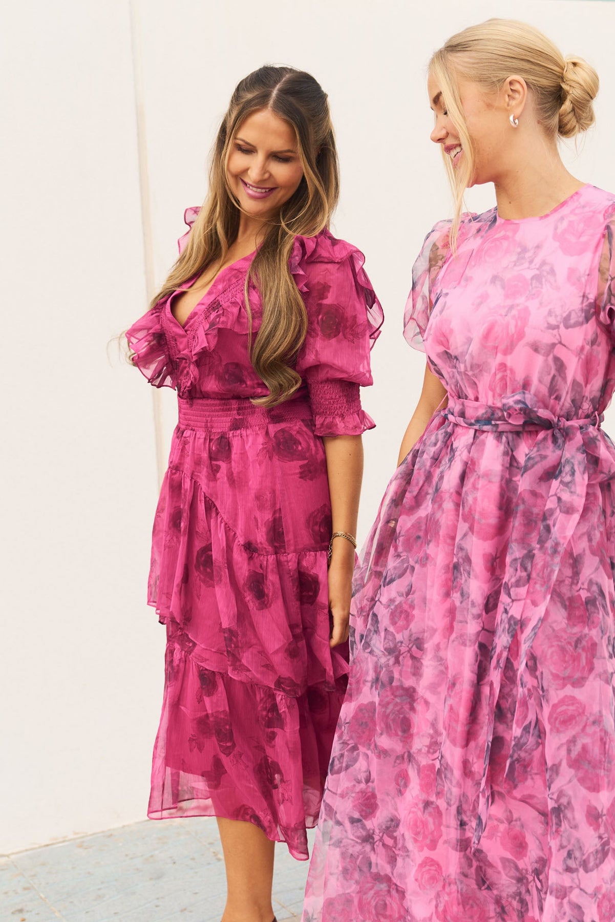 Astrid Chiffon Dress - Rosa