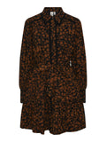 Yastilera LS Shirt Dress - Black W/Tilera Print