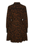 Yastilera LS Shirt Dress - Black W/Tilera Print