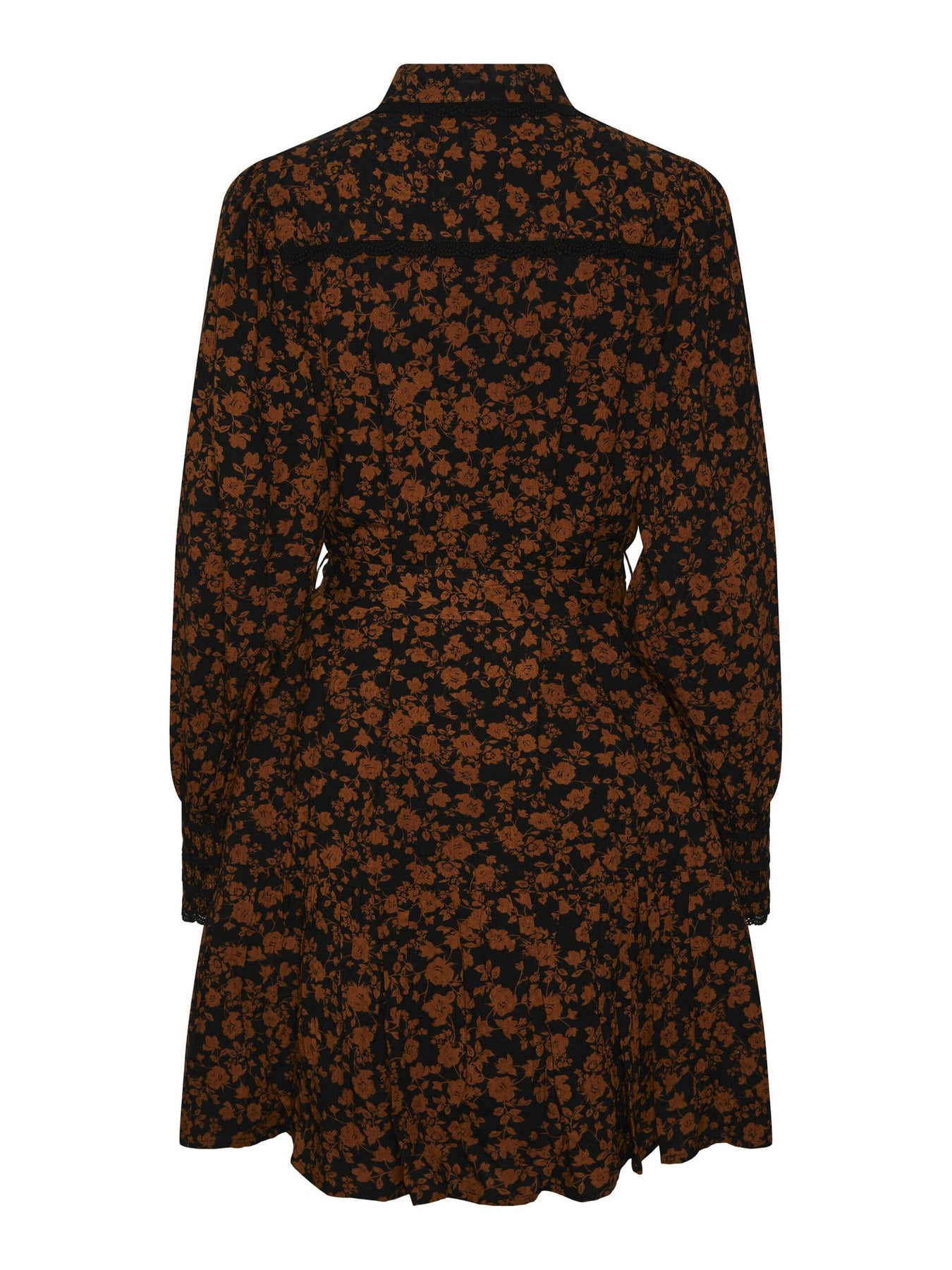 Yastilera LS Shirt Dress - Black W/Tilera Print