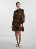 Yastilera LS Shirt Dress - Black W/Tilera Print