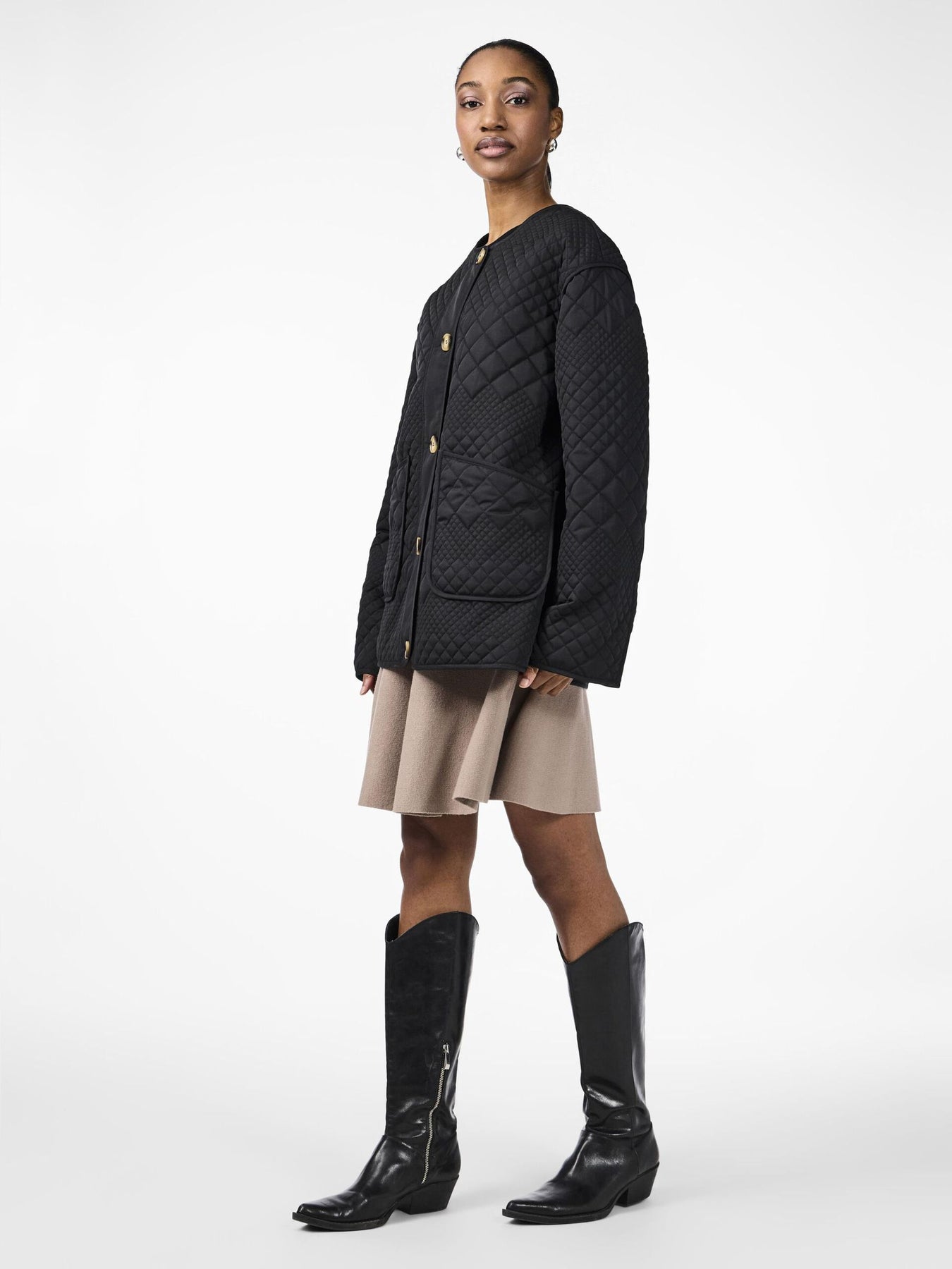 Y.A.S Yaslaurie Ls Padded Jacket - Svart