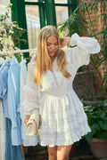 Sol Cotton Voile Klänning - Vit