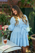 Delphine Stripe Dress - Blå randig