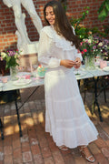 Vendla Voile High Smock Skirt - Vit