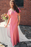 Kristin Satin Dress - Pink