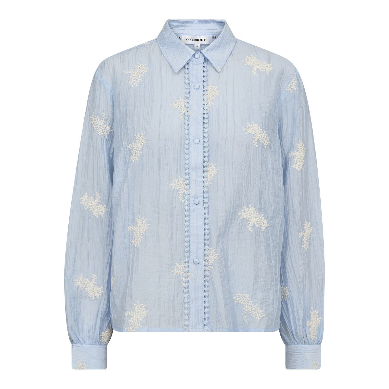 Ameliacc Emb Skjorta - Pale Blue