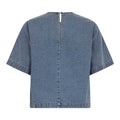 Lovacc Denim Ss Blouse - Denim Blue