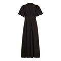 Poppycc Emb Pleat Dress - Black
