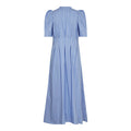 Terancc Stripe Pleat Dress - Pale Blue