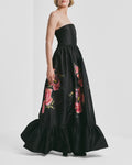 Taffeta Bandeau Dress - Golden Poppy