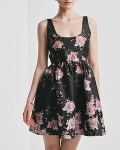 Taffeta Mini Dress - Wallpaper