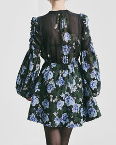 Georgette V-Neck Dress - Amadora