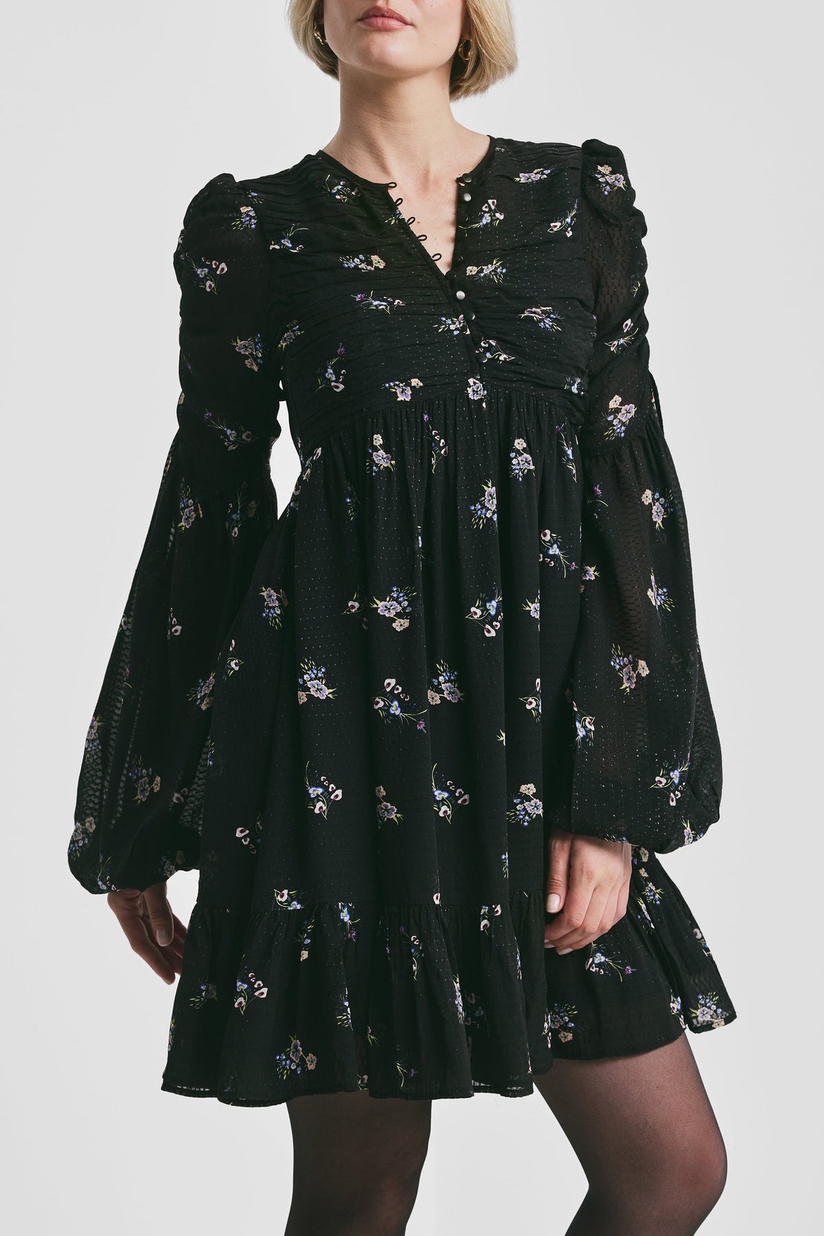 Georgette Mini Dress - Flower Field