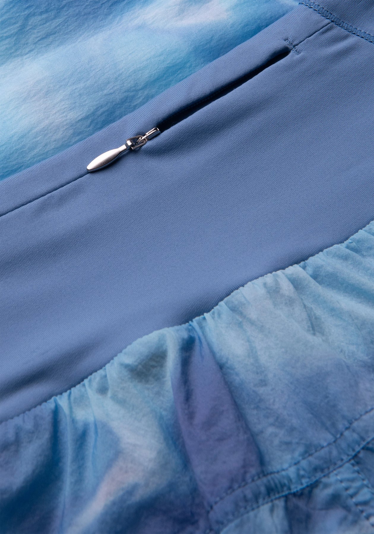 Breeze Printed Running Short - Breeze Blue Shadow