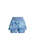 Breeze Printed Running Short - Breeze Blue Shadow