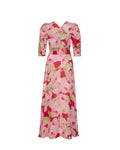 Dotted Georgette Button-Down Dress - Romance