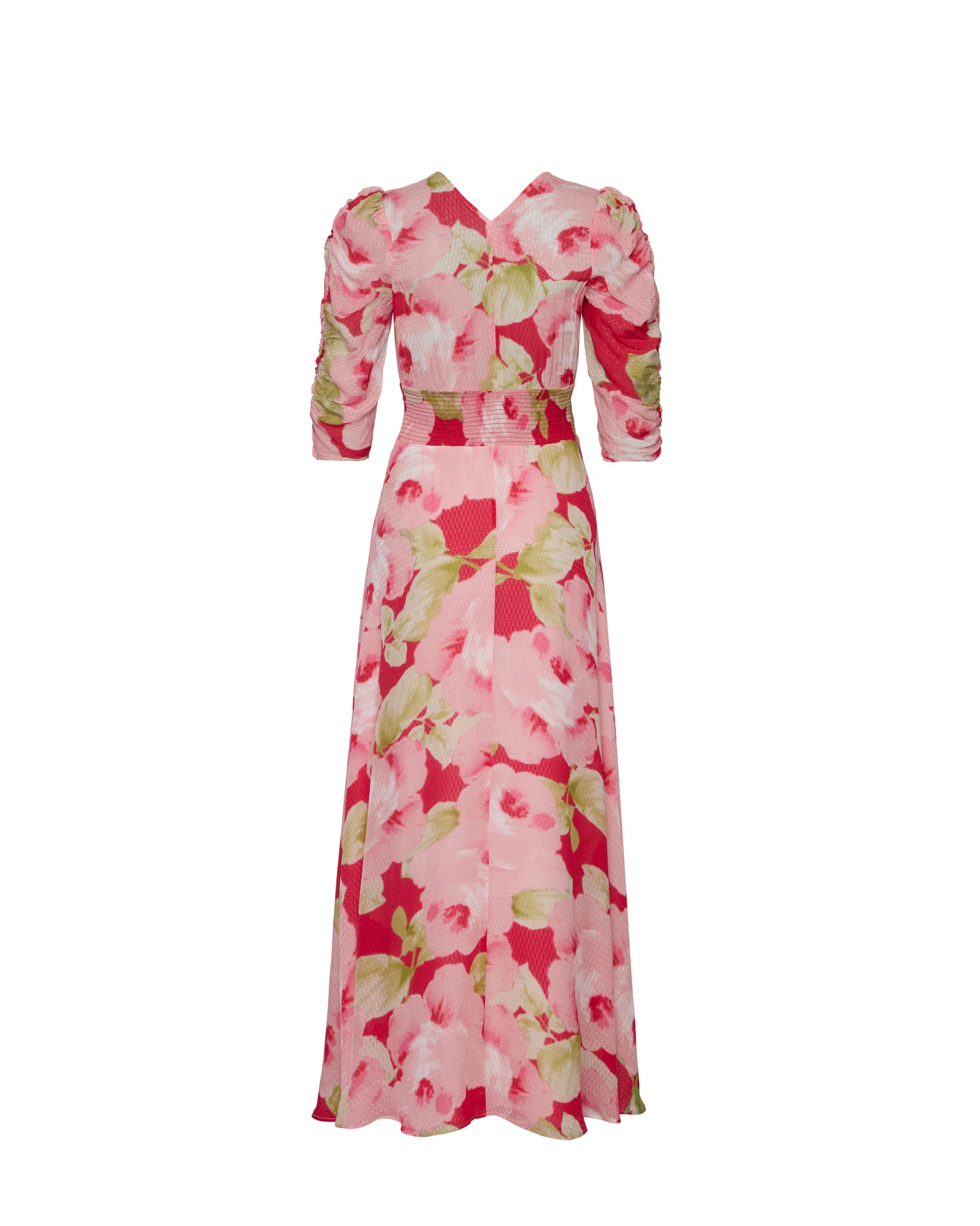 Dotted Georgette Button-Down Dress - Romance