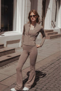 Sculptluxe® Zip Jacket - Truffle