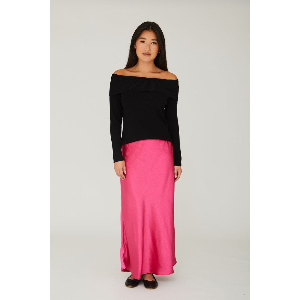 Carry Sateen Skirt - Pink