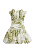 Chromatic Miniklänning - Olive Native Floral