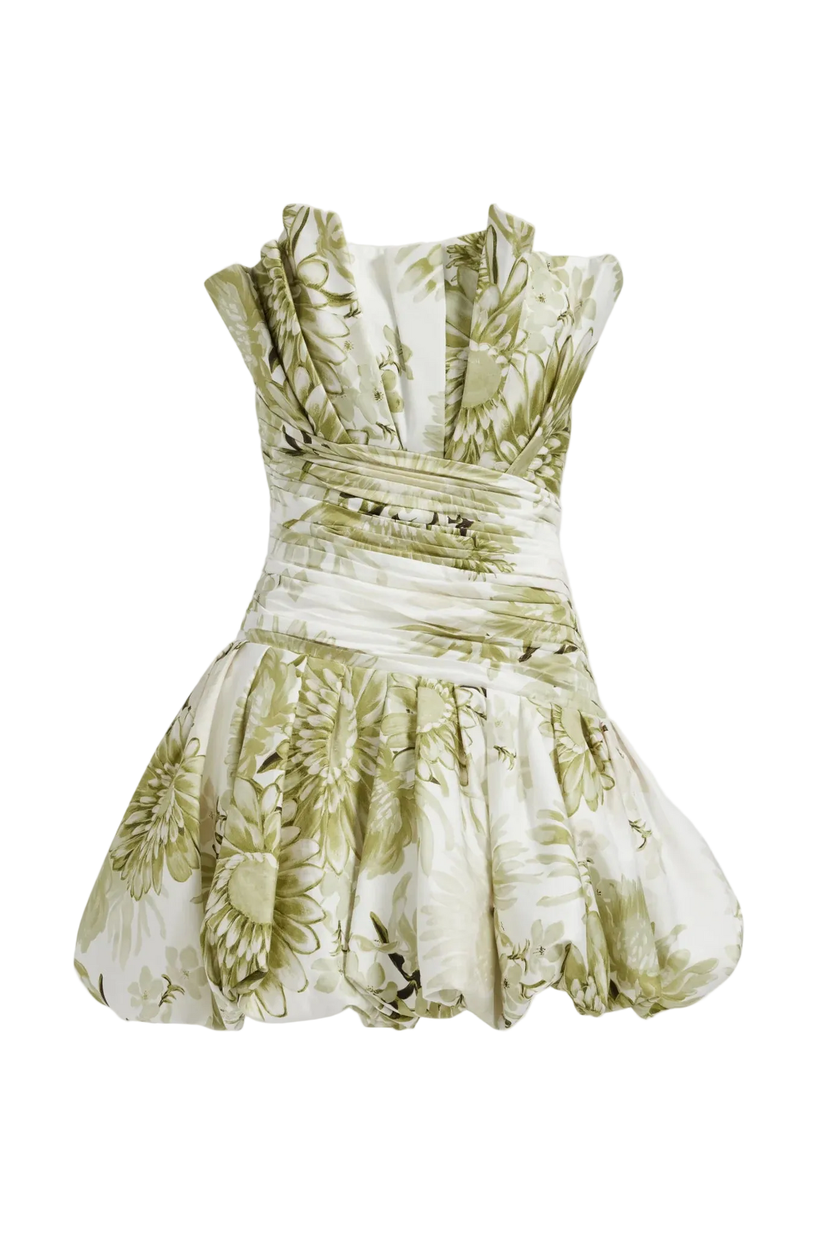 Chromatic Miniklänning - Olive Native Floral