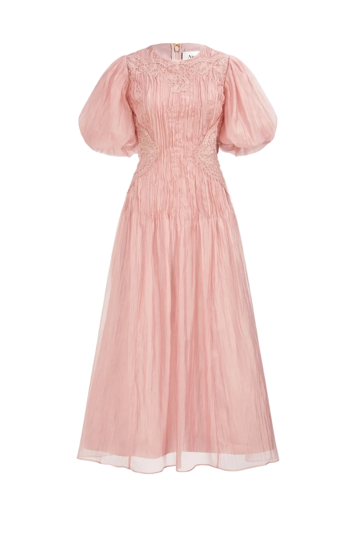 Ophelia Lace Midi Dress - Fawn Pink