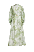 Reflector Shirt Dress - Olive Native Floral