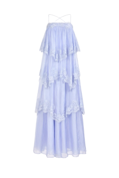 Ophelia Lace Gown - French Blue