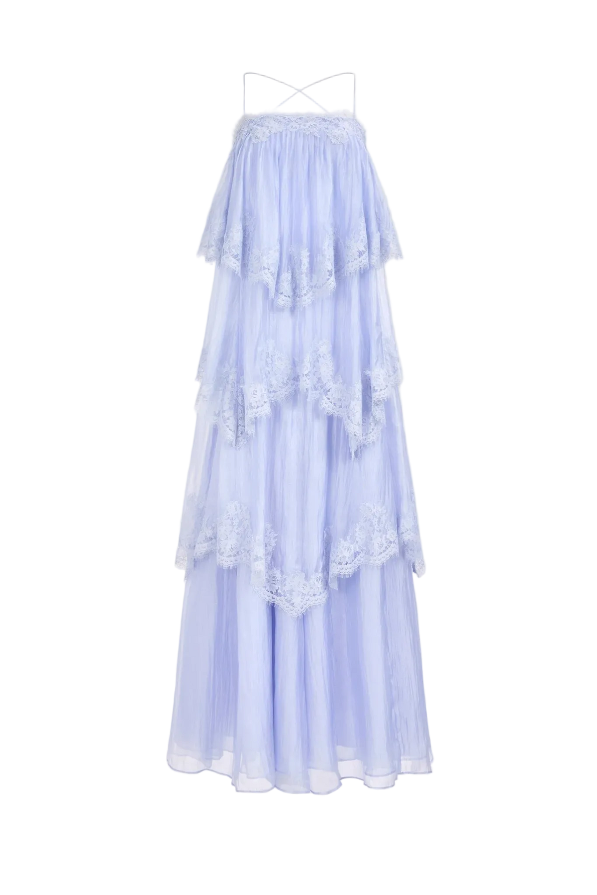 Ophelia Lace Gown - French Blue
