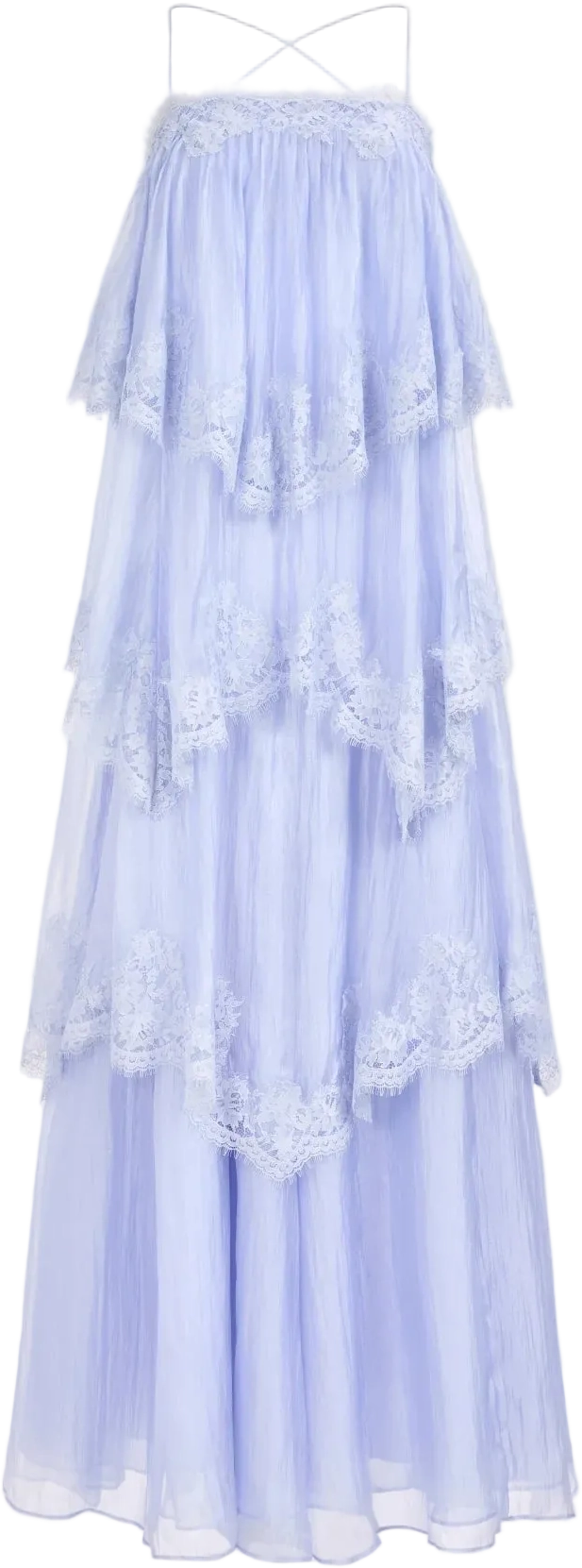 Ophelia Lace Gown - French Blue