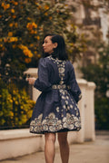 Mathilde Belted Printed Mini Dress - Tile