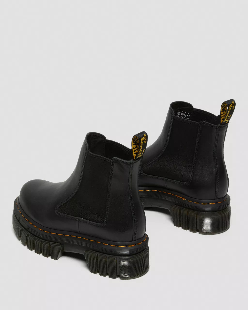 Audrick Nappa Leather Platform Chelsea Boots - Black Nappa