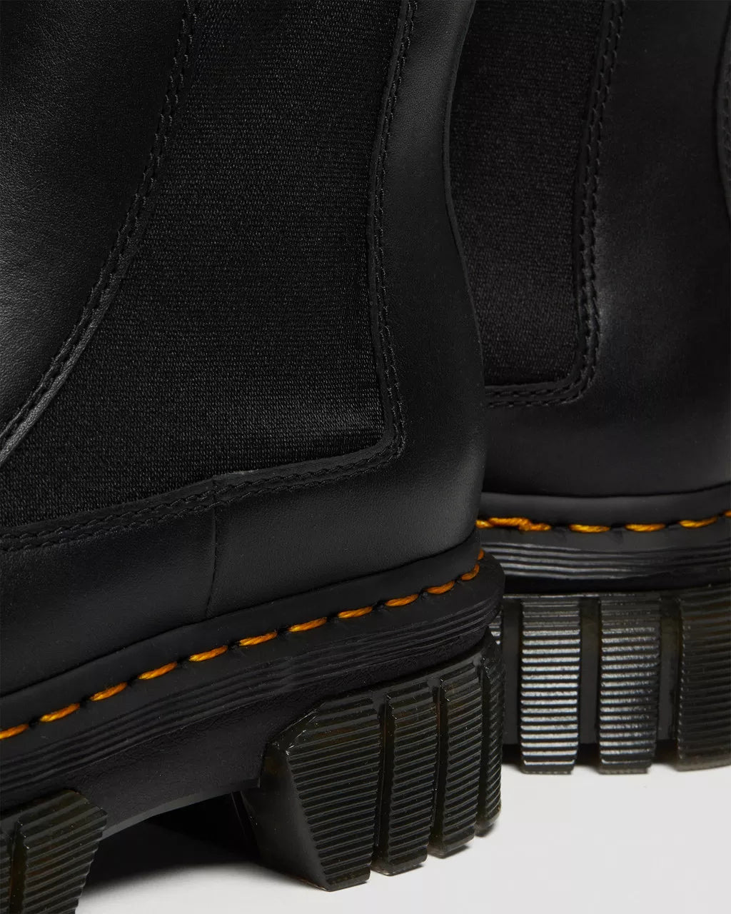 Audrick Nappa Leather Platform Chelsea Boots - Black Nappa