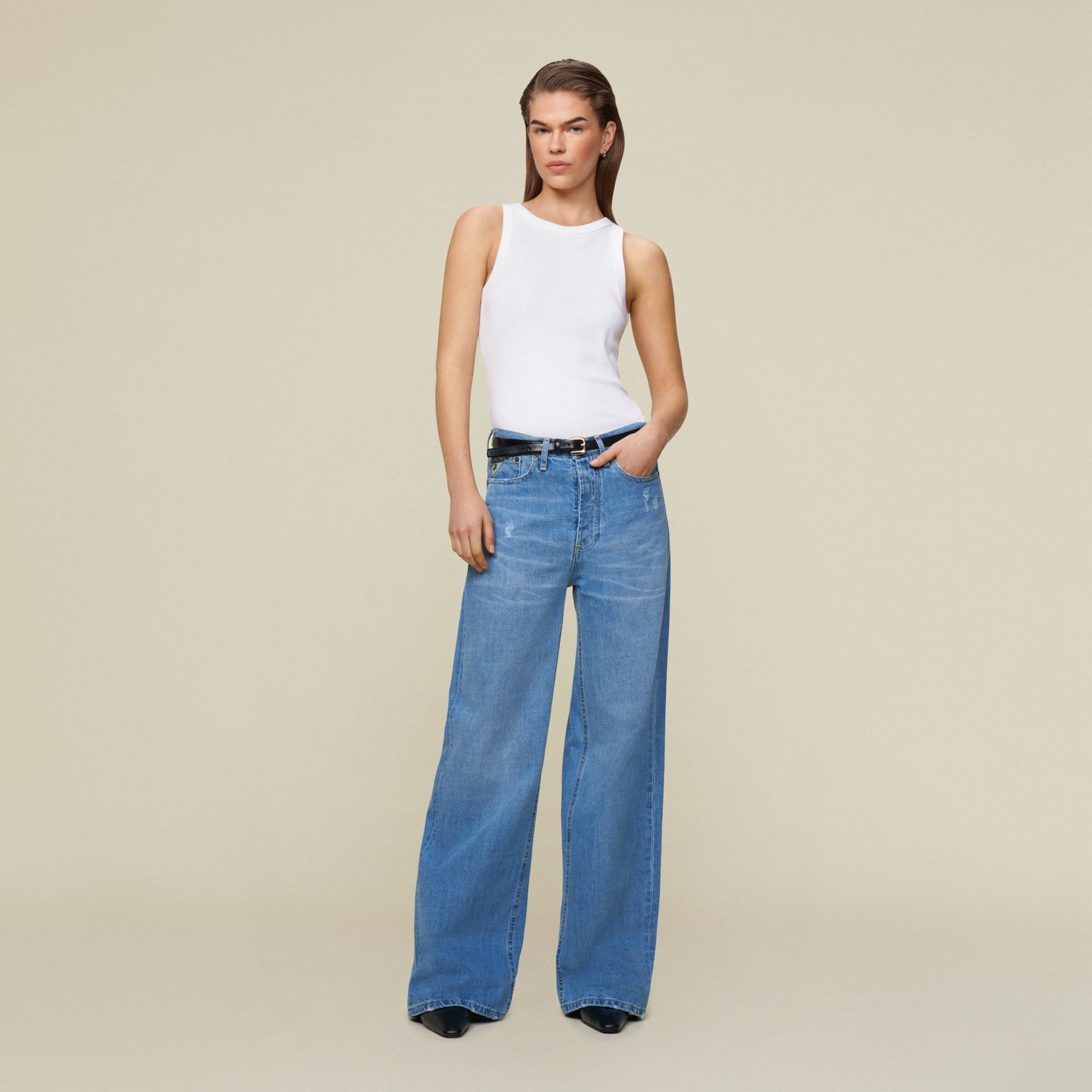 Lois Jeans Skater Loose - Miller Pale