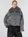 Charlie Wool Jacket - Melange Grey